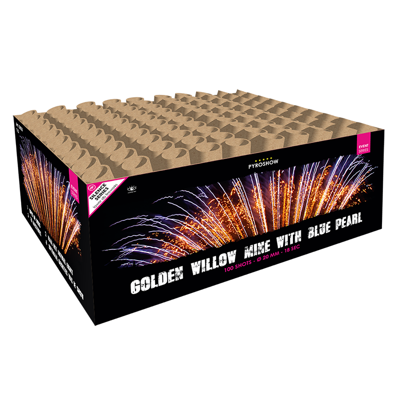 Golden willow mine with blue pearl 100 shots silence!